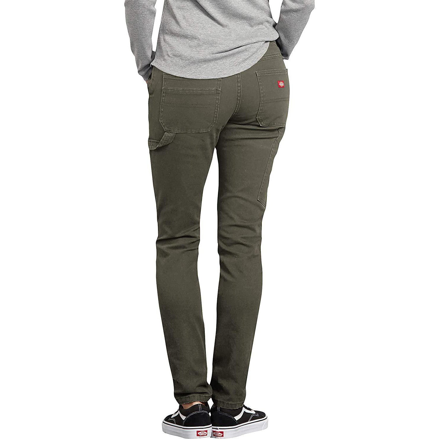 Dickies Women's Slim Straight Stretch Duck Carpenter Pant