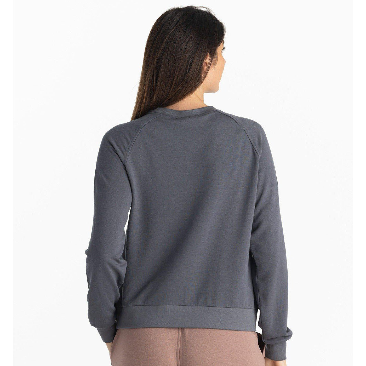 Free Fly Women's Bamboo Lightweight Fleece Crew