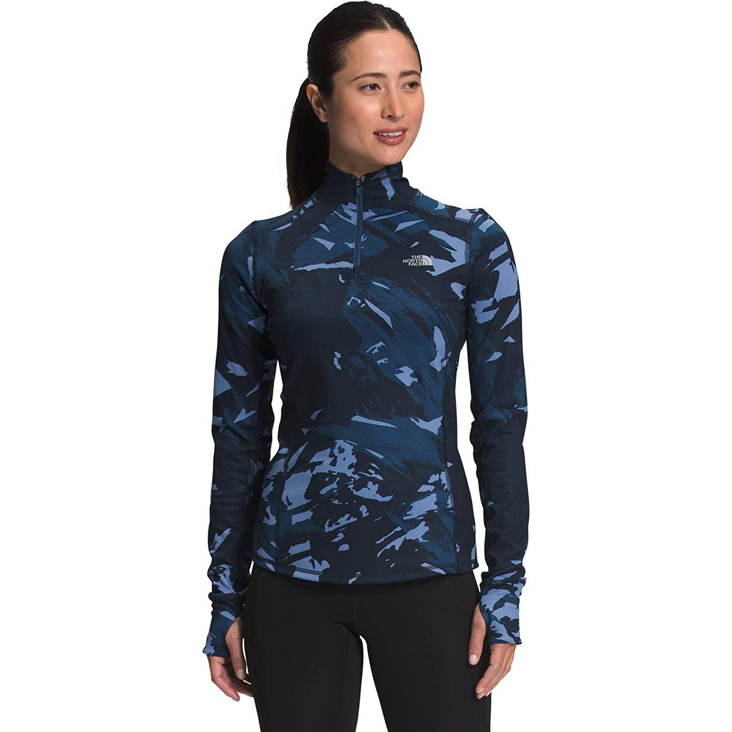 The North Face Women's Printed Winter Warm Essential ¼ Zip