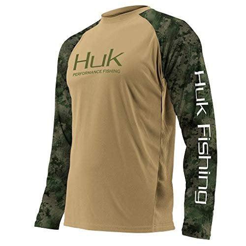 HUK Men's Pursuit Vented Long Sleeve Shirt | Long Sleeve Performance  Fishing Shirt with +30 UPF Sun Protection Long Sleeve