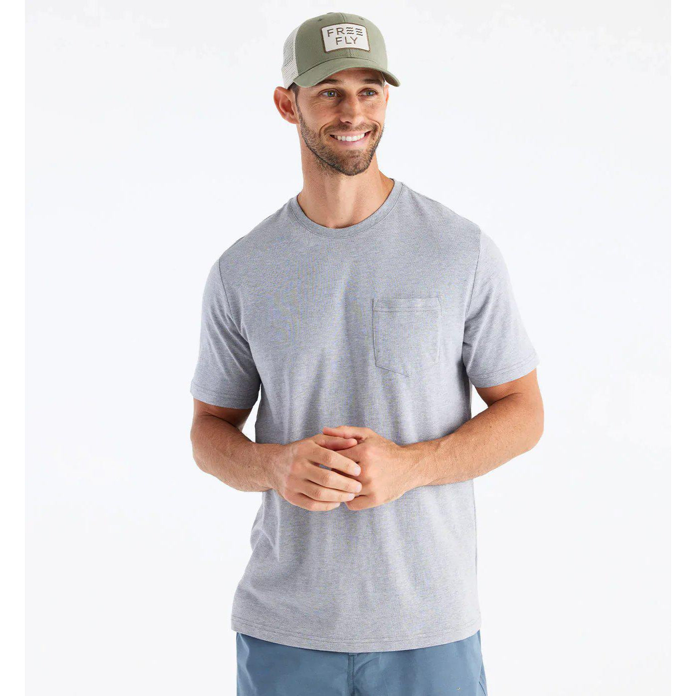 Free Fly Men's Bamboo Heritage Pocket Tee