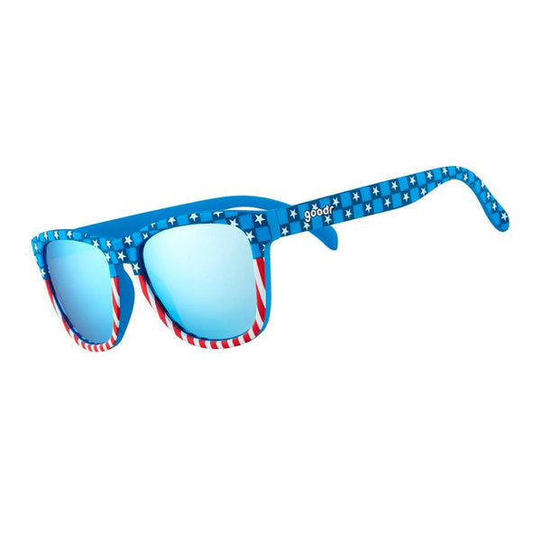 Goodr unisex OG Running Sunglasses in White/Blue | Fit2Run