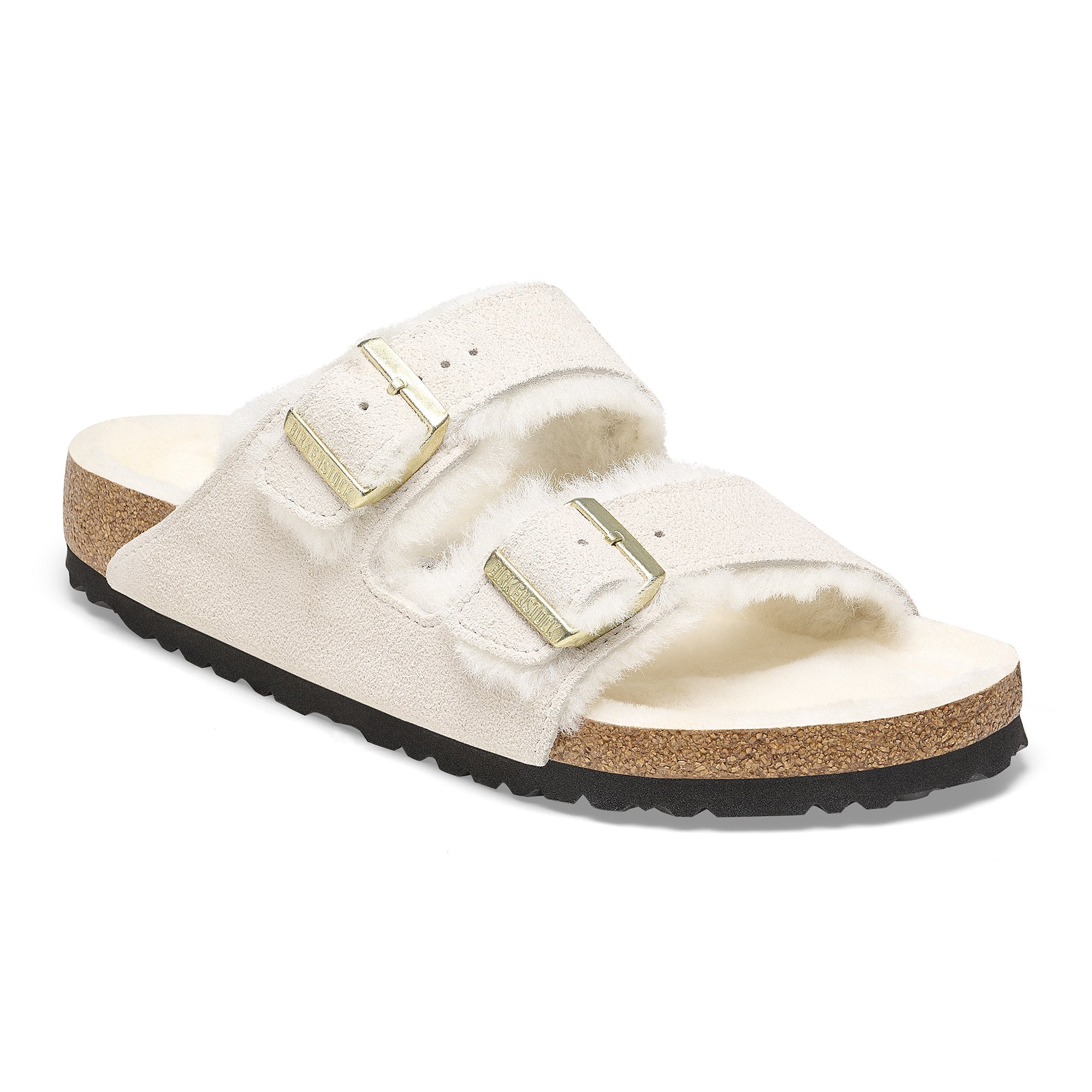 Birkenstock Women's Arizona Shearling Suede Leather Sandal