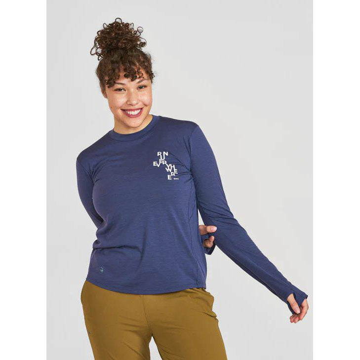 Janji Women's Repeat Merino Tech Long Sleeve Tee