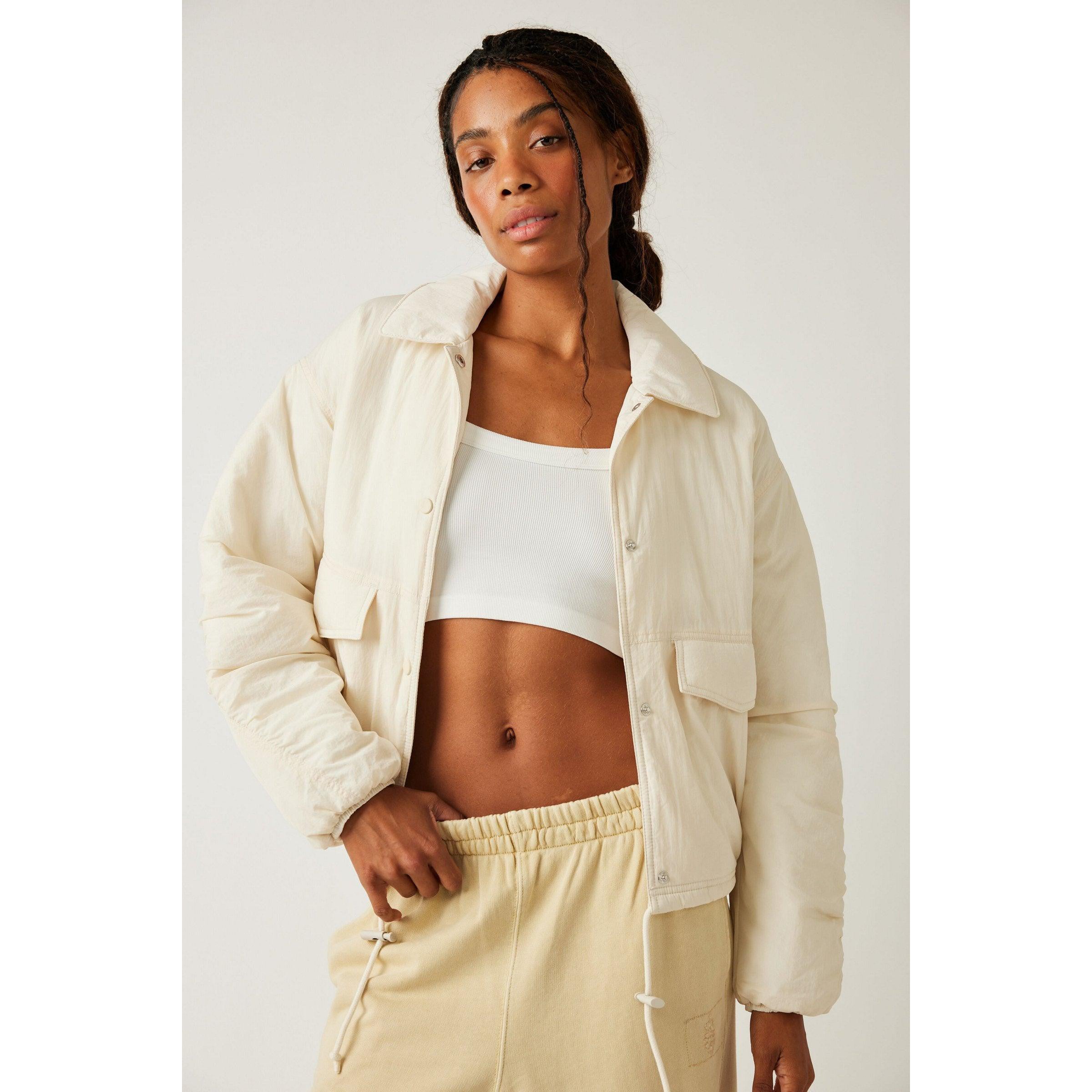 Free People Movement Women's Off The Bleachers Coaches Jacket