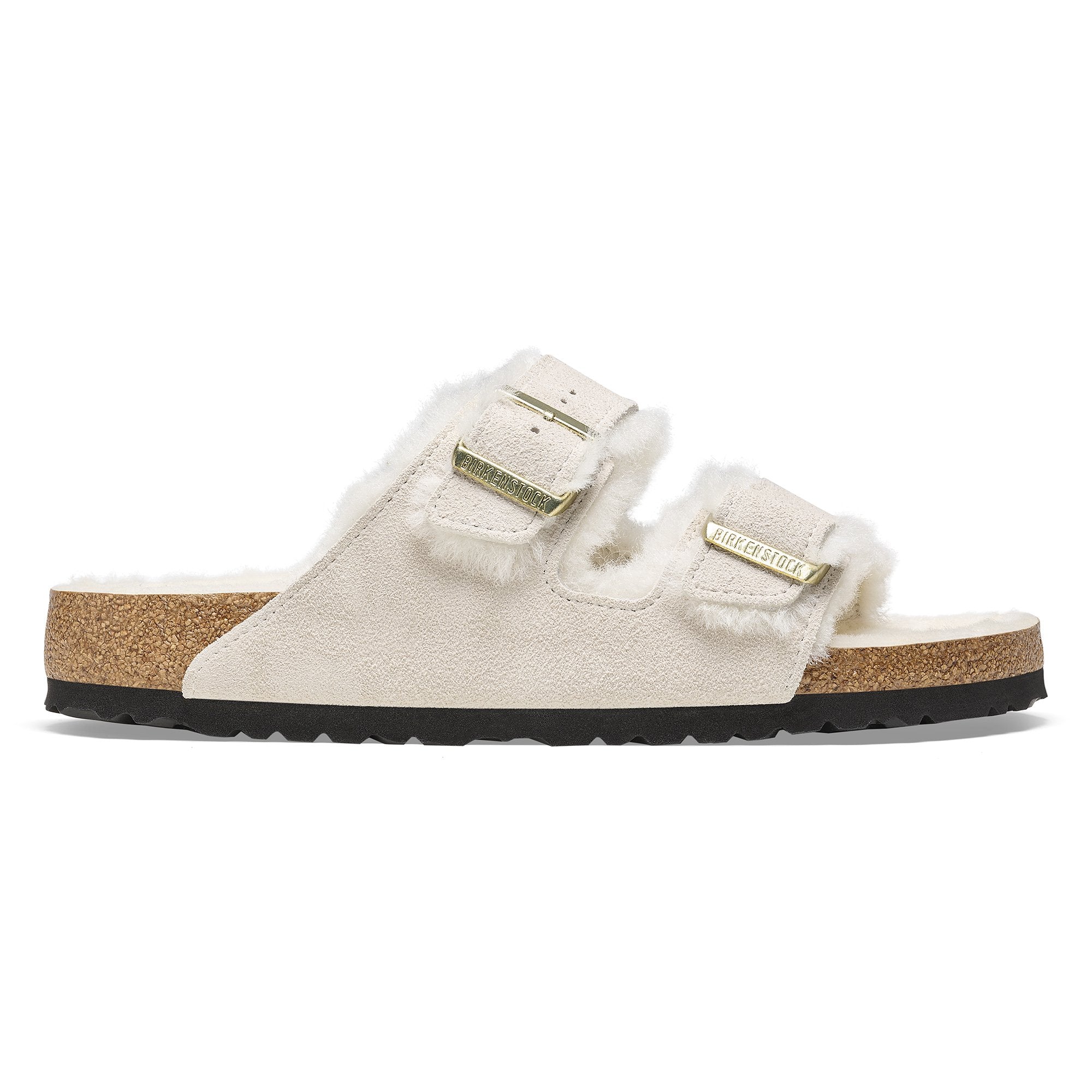 Birkenstock Women's Arizona Shearling Suede Leather Sandal