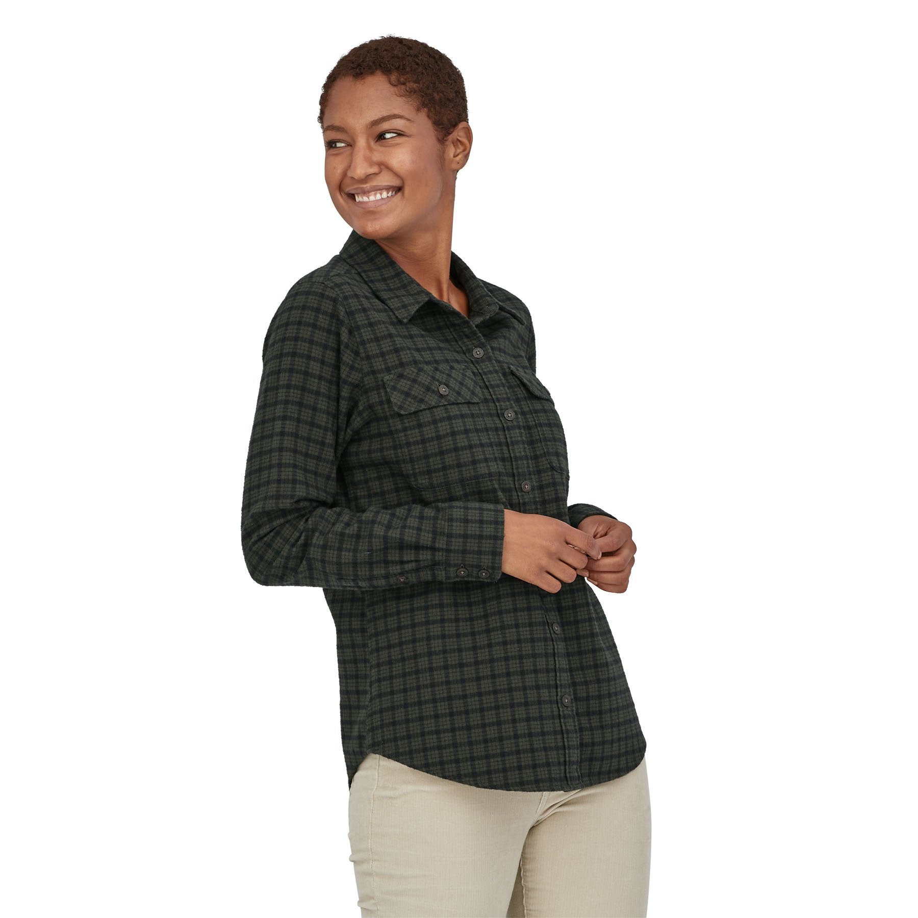 Patagonia Women's Long-Sleeved Organic Cotton Midweight Fjord Flannel Shirt